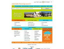 Tablet Screenshot of coloradohousingsearch.org